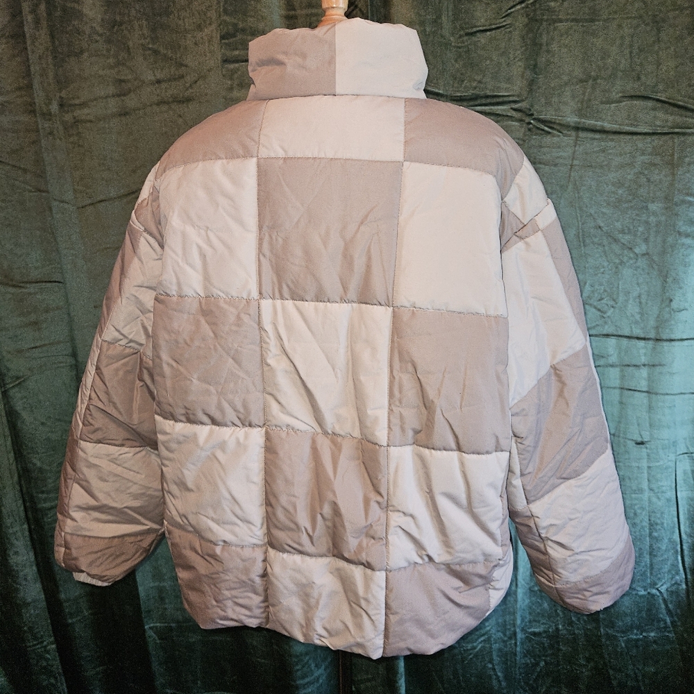 Asos Design Solid Check Puffer Jacket - image 3